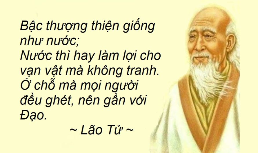 Bậc thượng thiện giống như nước