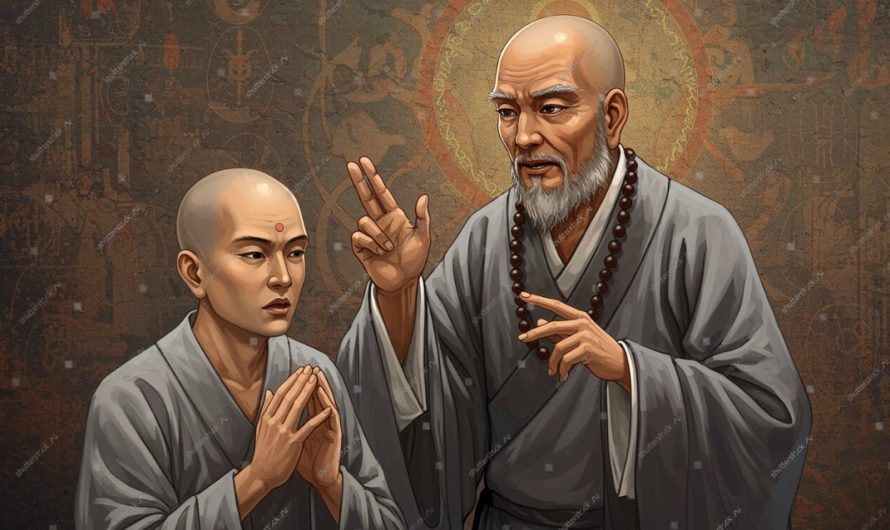 Đệ tử học trong sự hiện diện của thầy